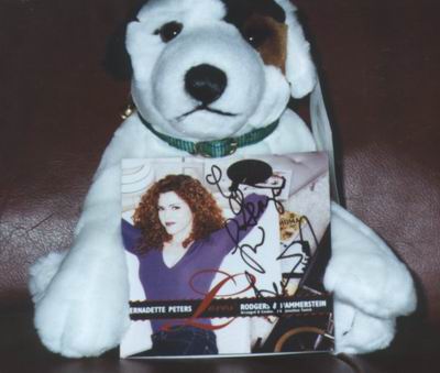 George back at home with his personally autographed CD.